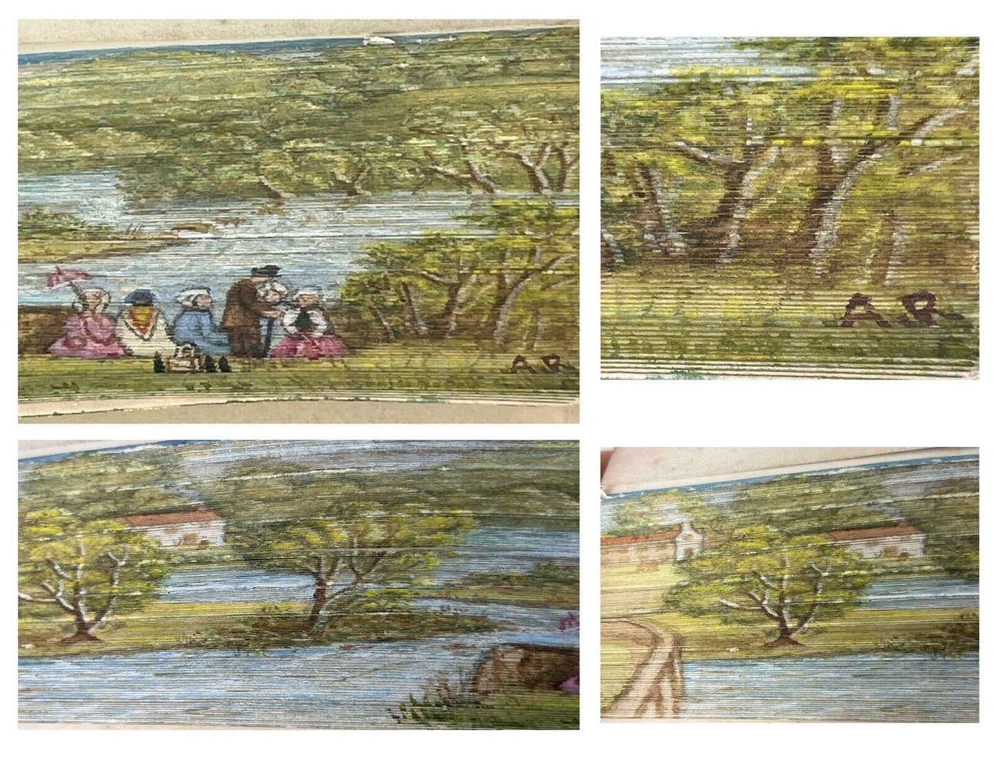 Friendship's Offering of Sentiment and Mirth 1844 Stunning Fore Edge Painting