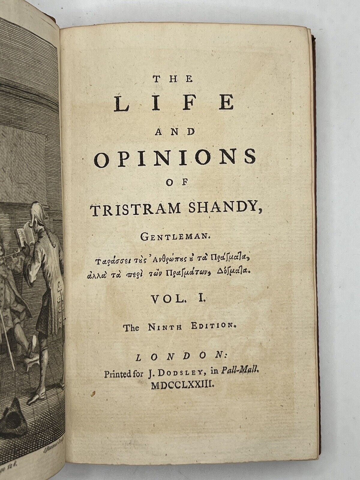 The Life and Opinions of Tristram Shandy by Laurence Sterne 1773