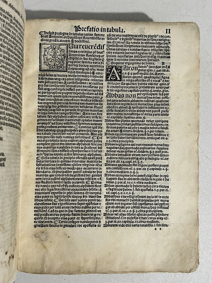 Summa Theologica 1503 St. Antoninus Manuscript Binding