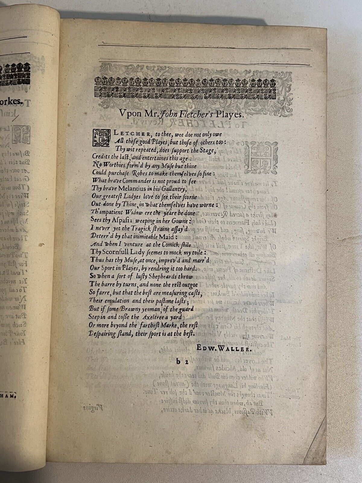 The First Folio of Beaumont & Fletcher 1647