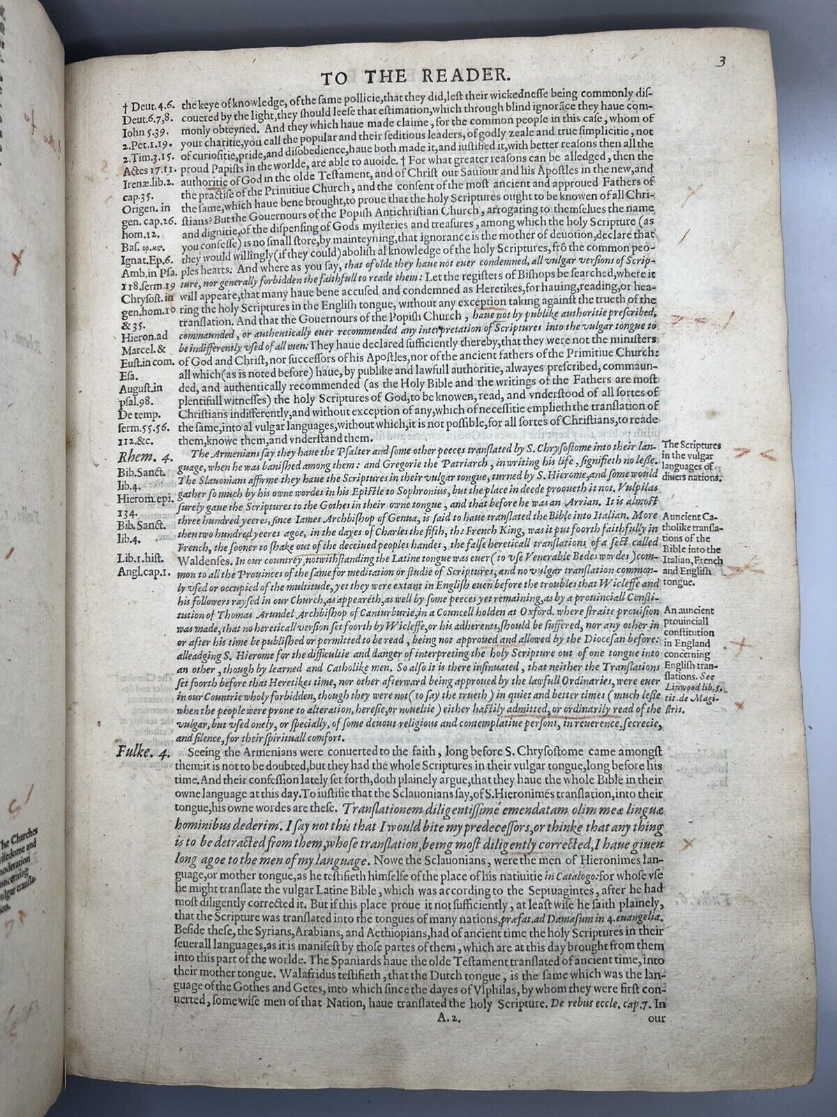 Fulke's New Testament 1589 First Edition