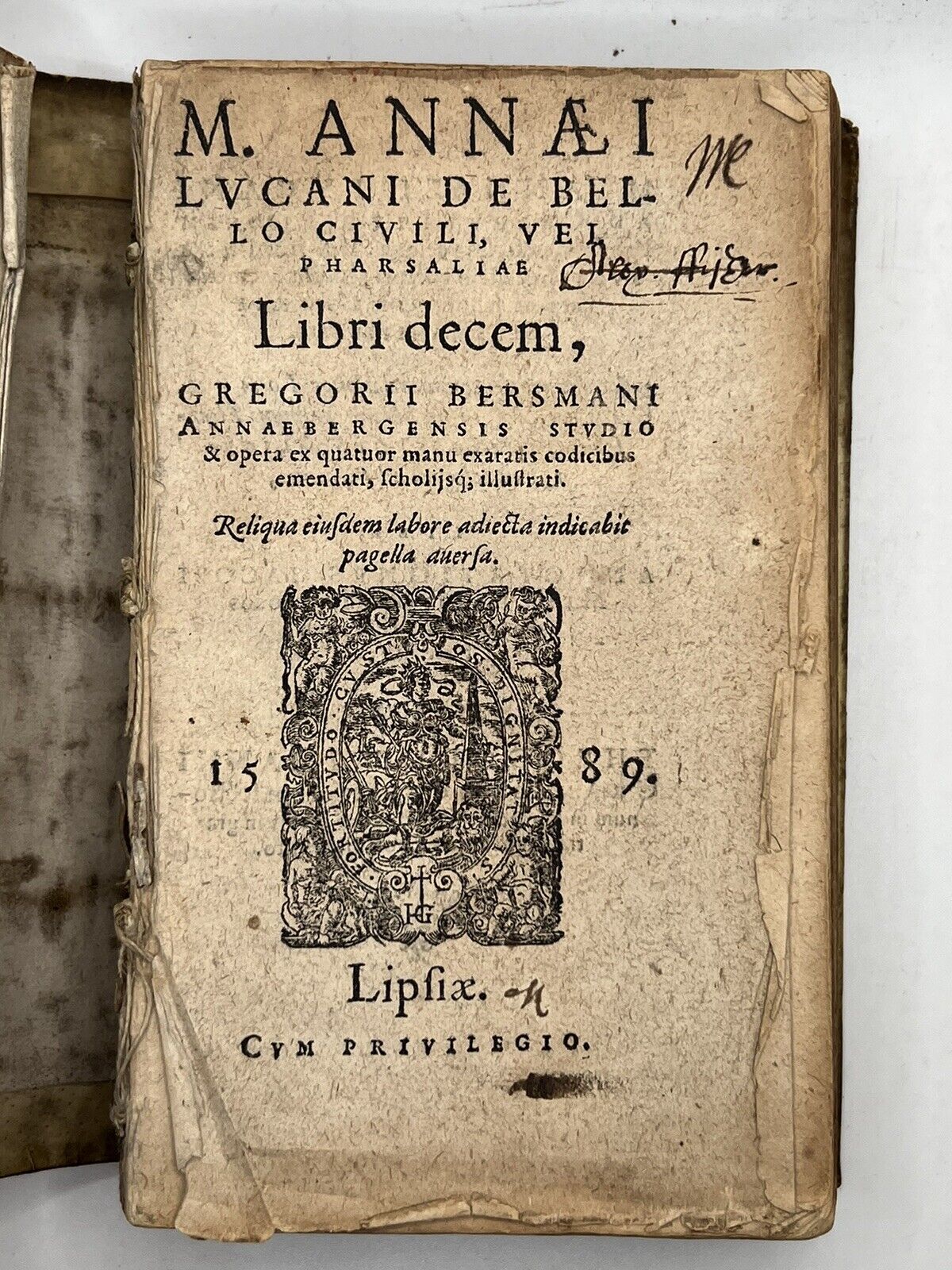 Lucan's Pharsalia 1589