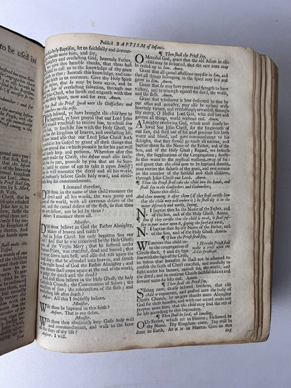 King James Bible 1712-13 with John Baskett's Book of Common Prayer