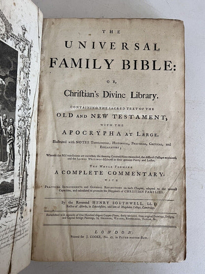 Antique King James Bible c.1790