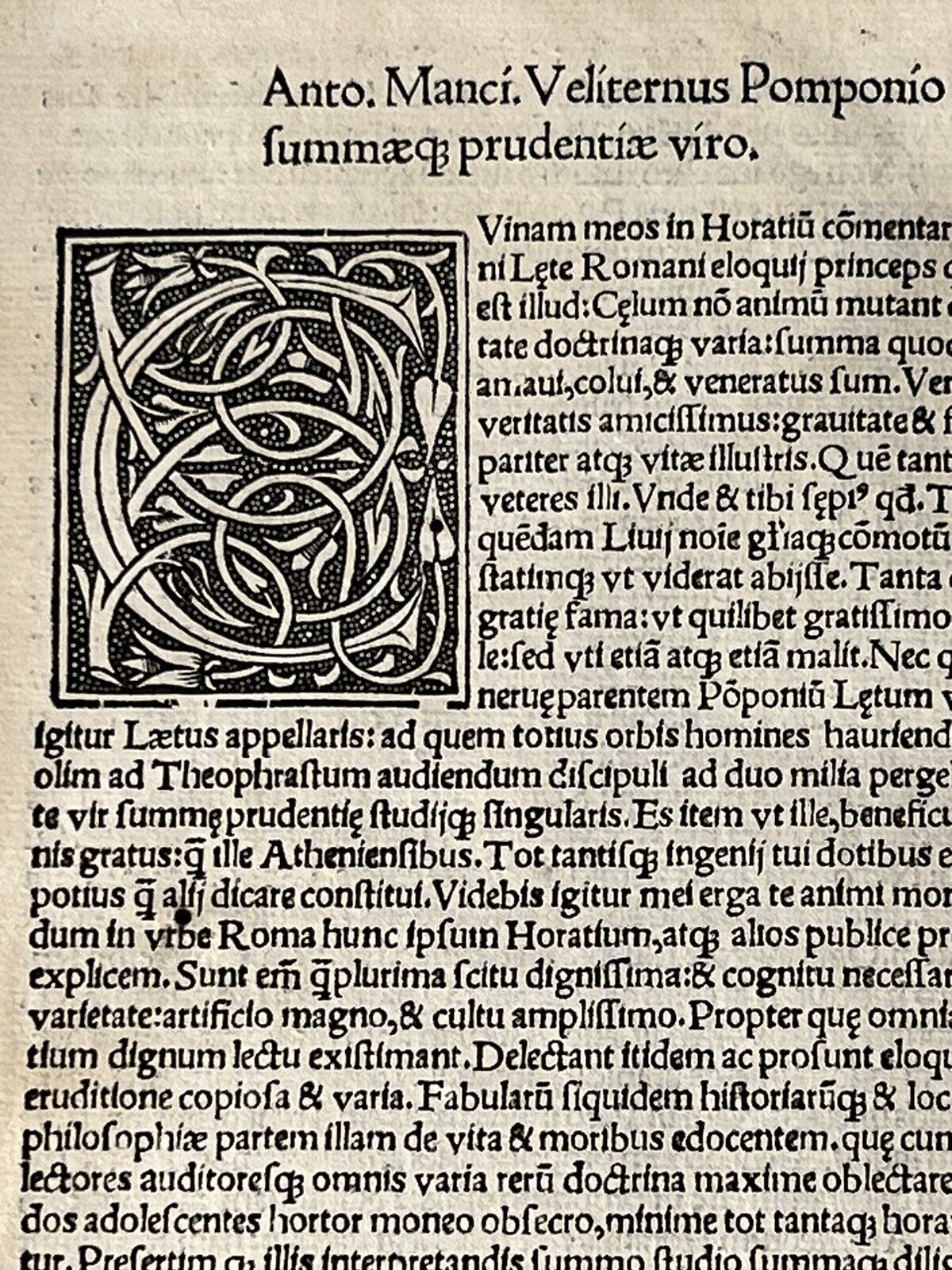 1519 Horace Post-Incunable with Contemporary Marginalia