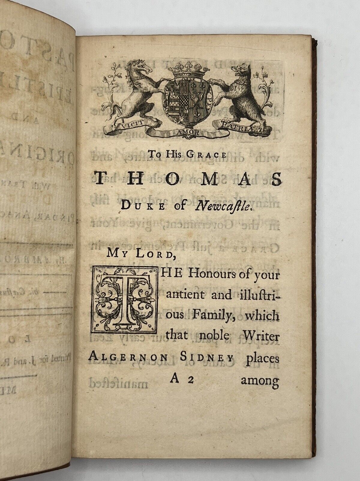 Pastorals, Epistles, Odes of Pindar, Anacreon, and Sappho by Ambrose Philips 1748