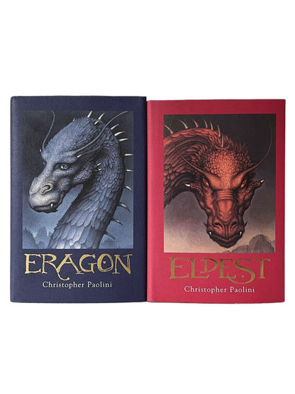 Eragon & Eldest by Christopher Paolini 2002-5 First Editions Signed