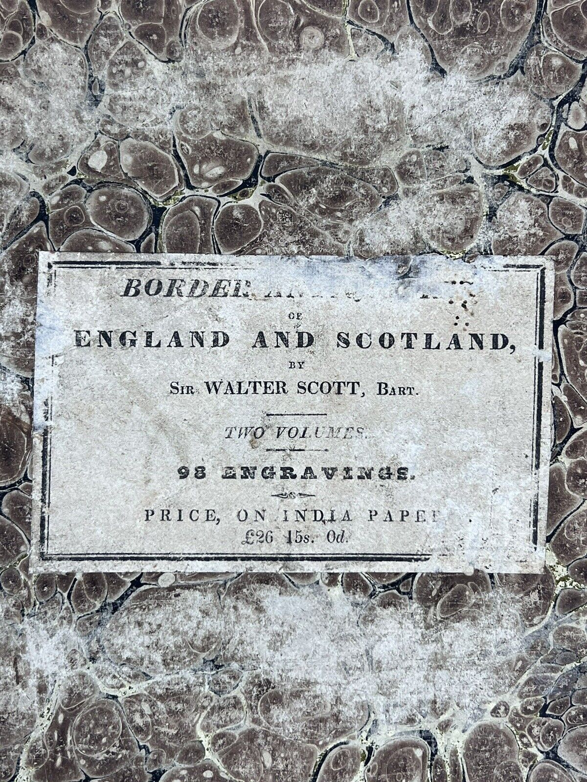 The Border Antiquities of England and Scotland by Walter Scott 1814 First Edition