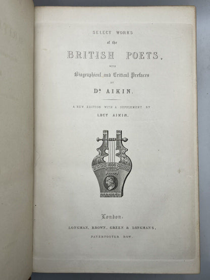 Works of the British Poets c1850