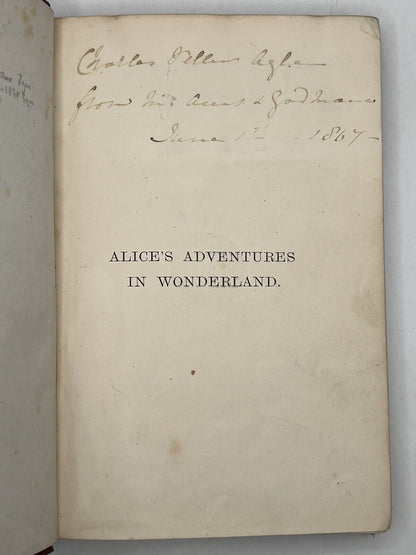 Alice In Wonderland by Lewis Carroll 1867 First Edition Original Binding