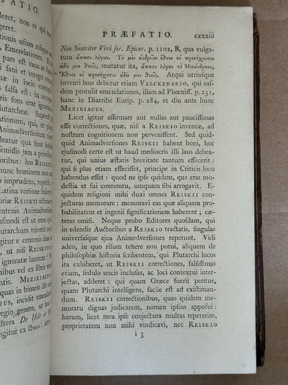 Plutarch's Moralia 1795-1800 Clarendon Press