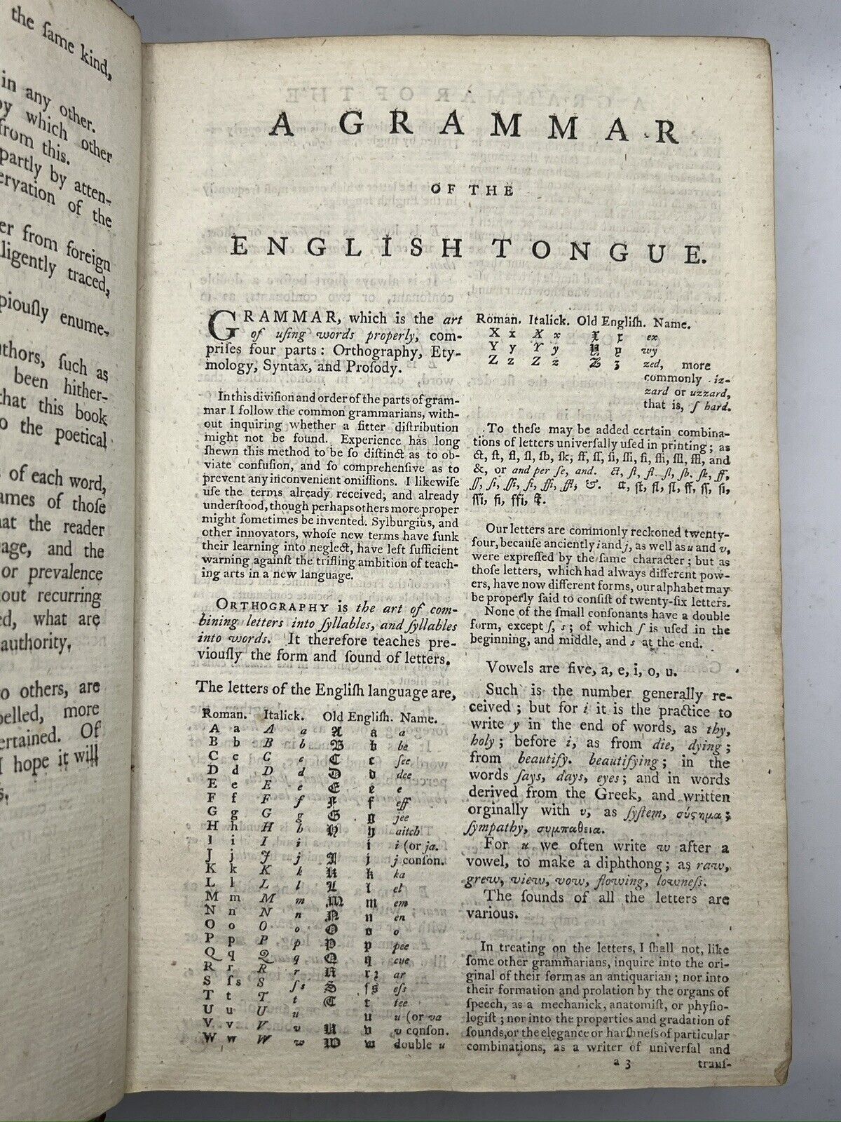 A Dictionary of the English Language by Samuel Johnson 1794