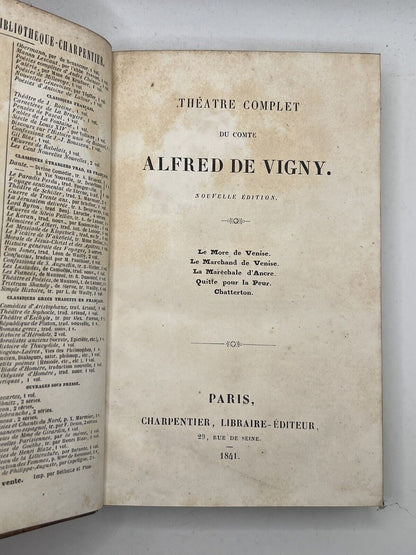 The Dramatic Works of Count Alfred de Vigny 1841