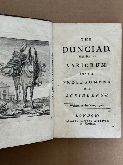 The Dunciad by Alexander Pope 1732