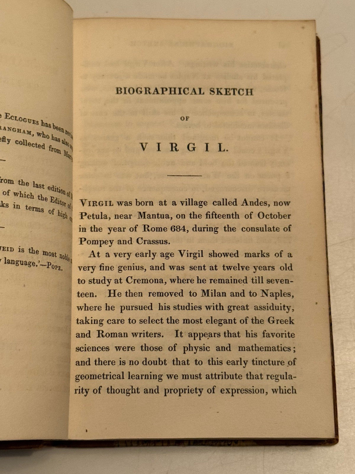 The Works of Virgil 1830