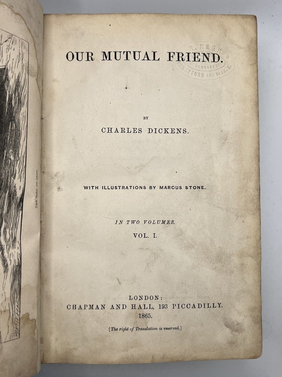 Our Mutual Friend by Charles Dickens 1865 First Edition First Impression