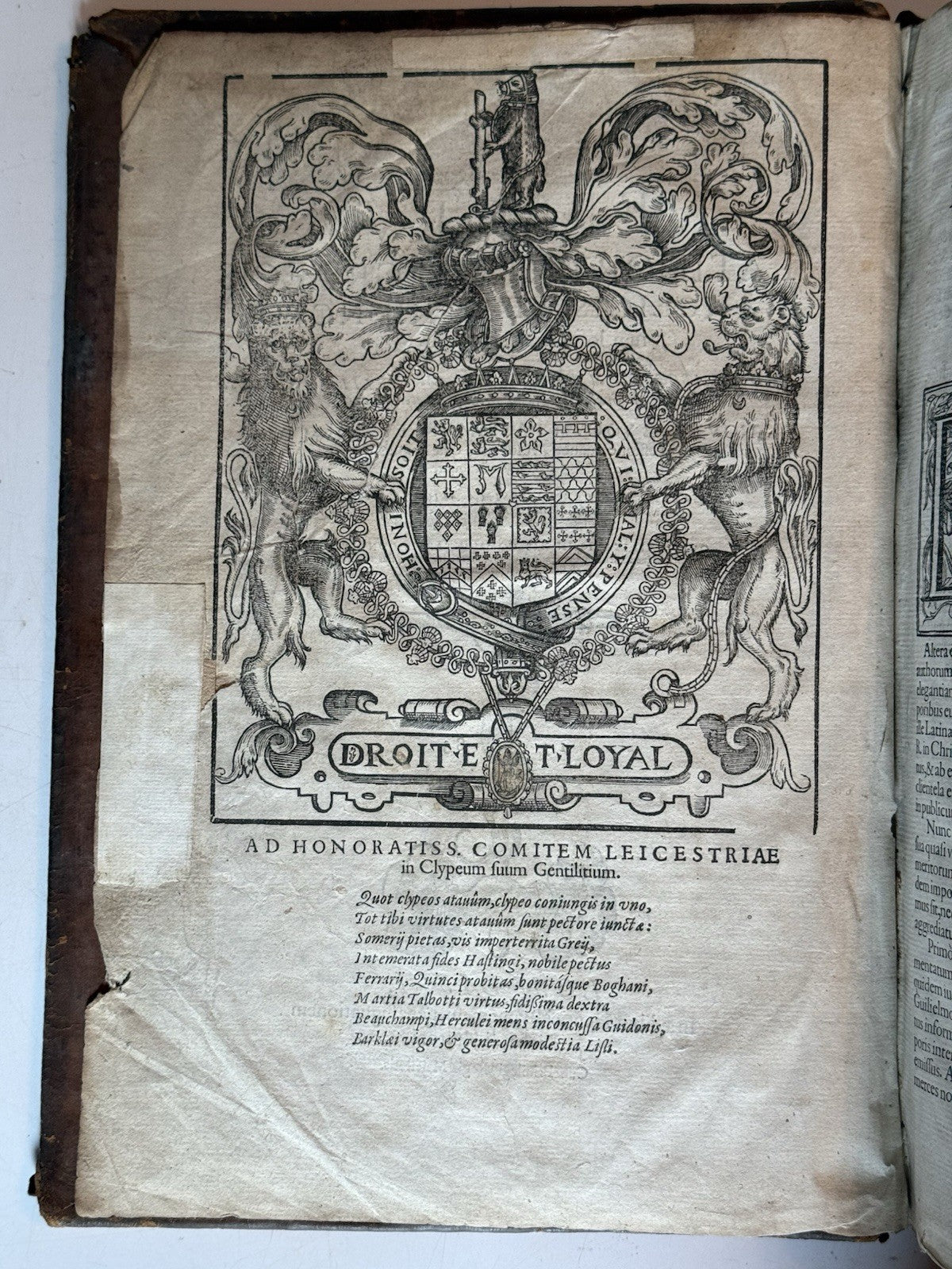 Trilingual Latin-Greek-English Lexicon by Guillaume Morel 1583