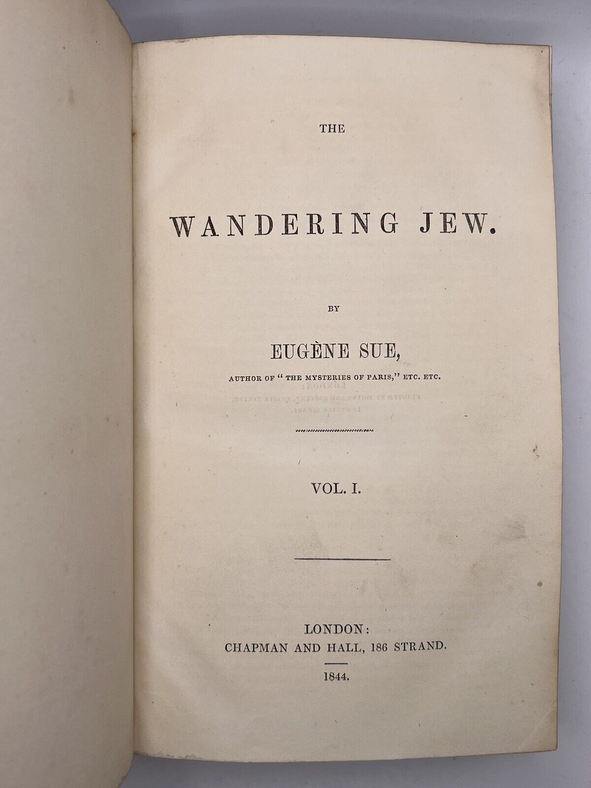 The Wandering Jew by Eugene Sue 1844-5 First Edition