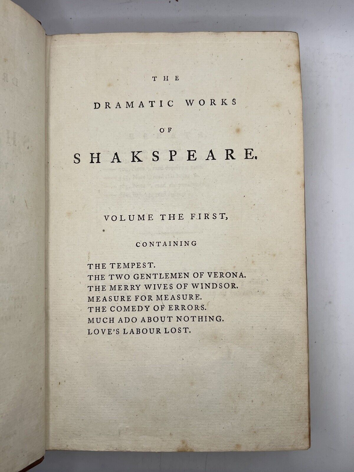 The Works of William Shakespeare 1786 Clarendon Press