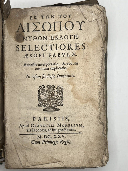 Aesop's Fables 1619-1625