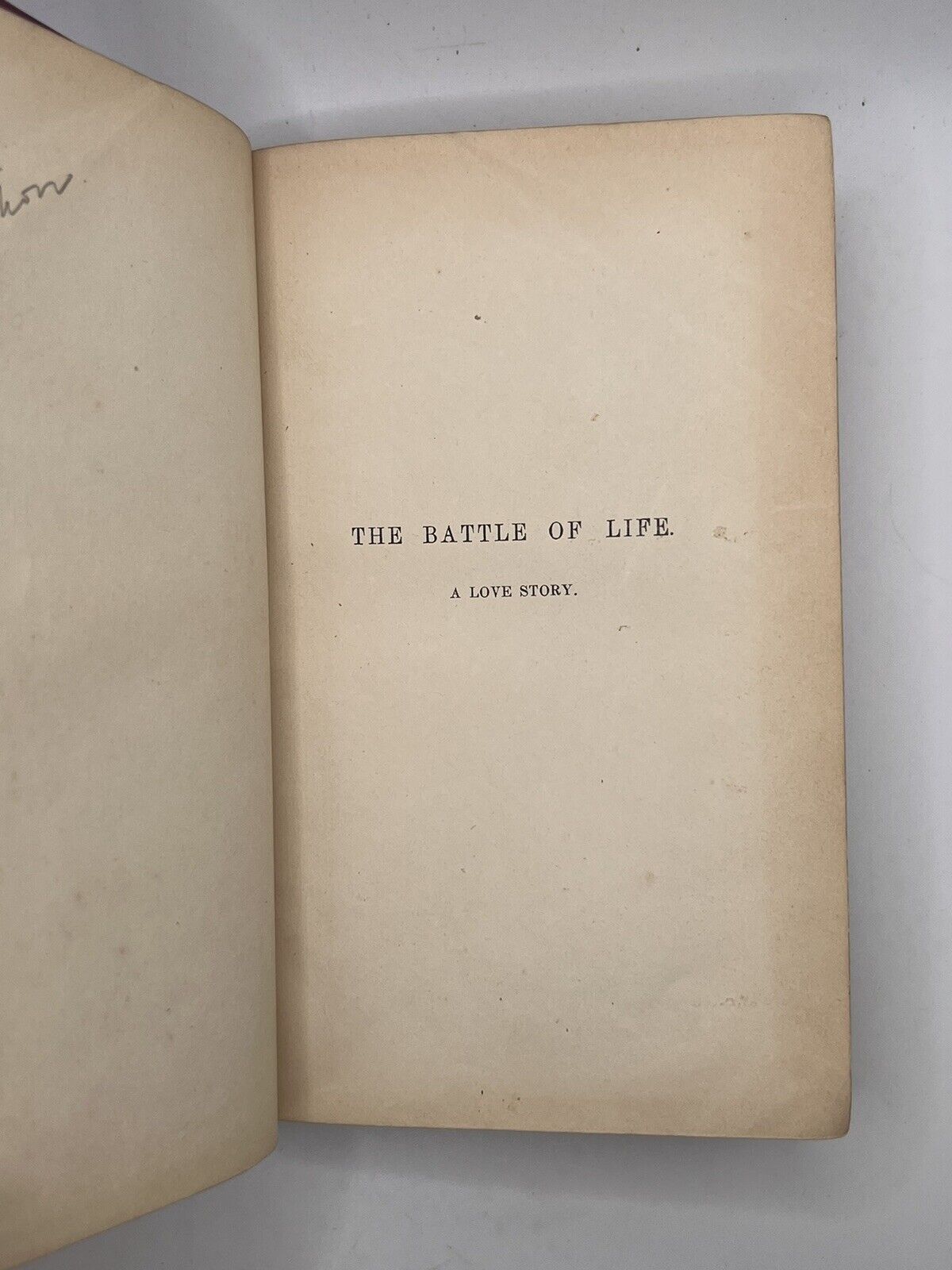 The Battle of Life by Charles Dickens 1846 First Edition