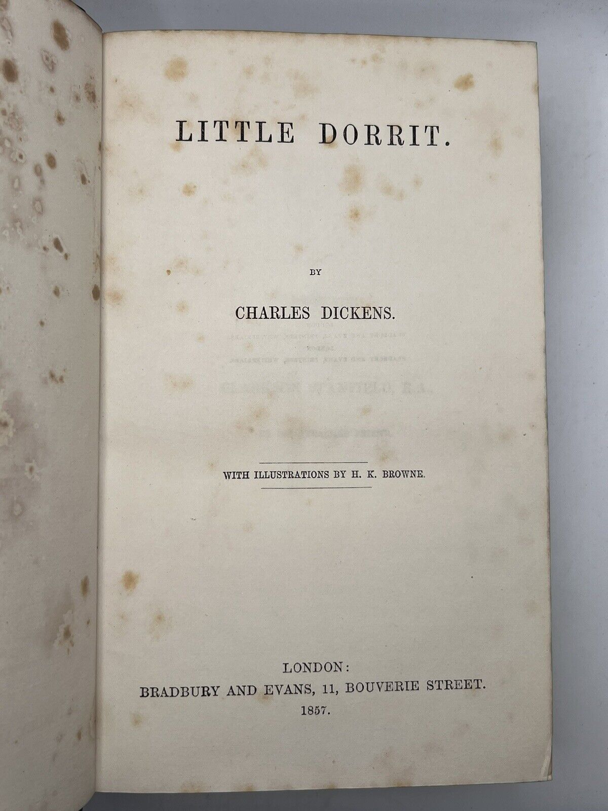 Little Dorrit by Charles Dickens 1857 First Edition First Impression