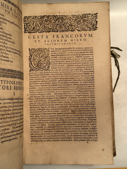 Gesta Dei per Francos 1611 History of the Crusades; First Edition