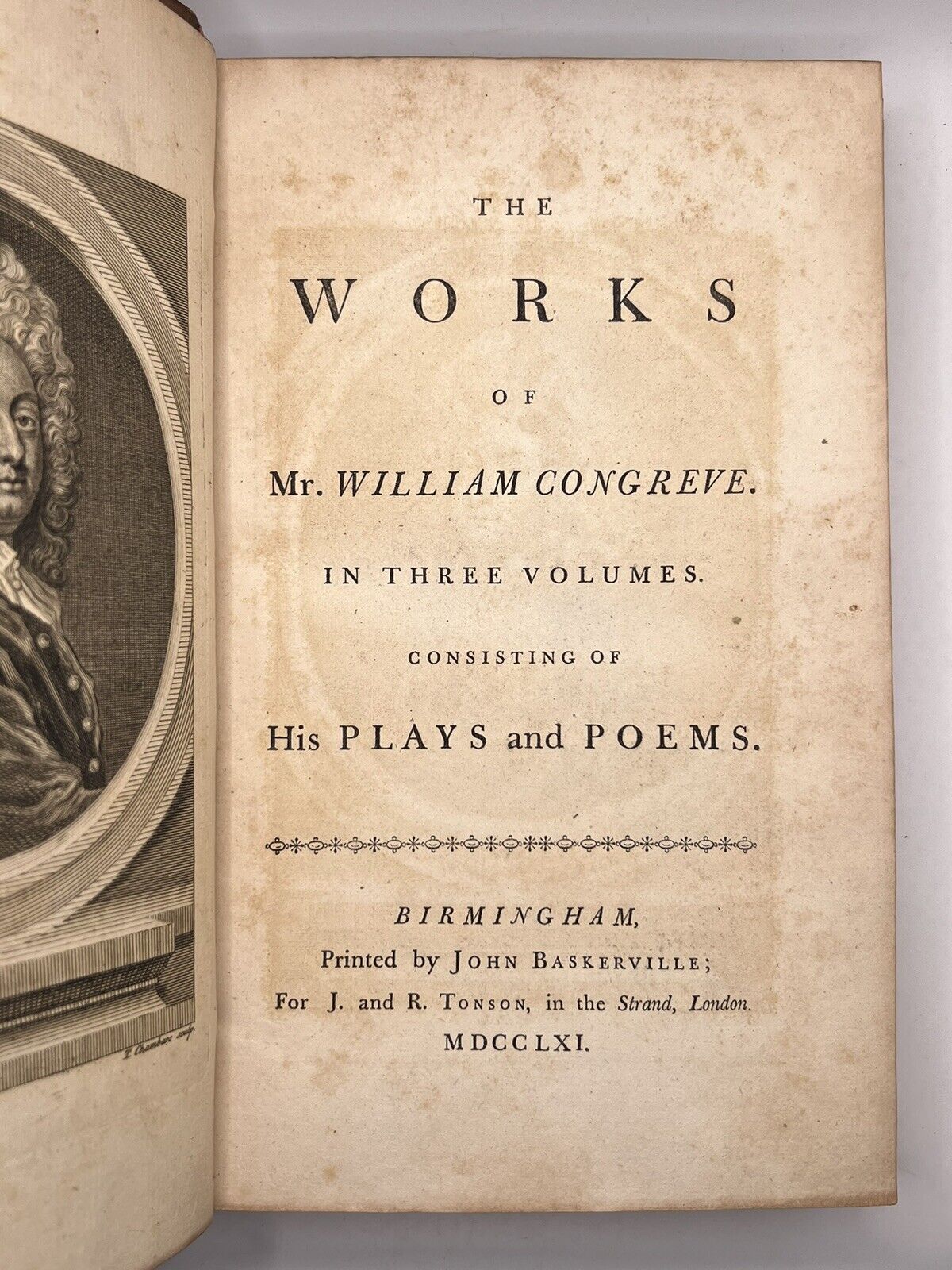 The Works of William Congreve 1761