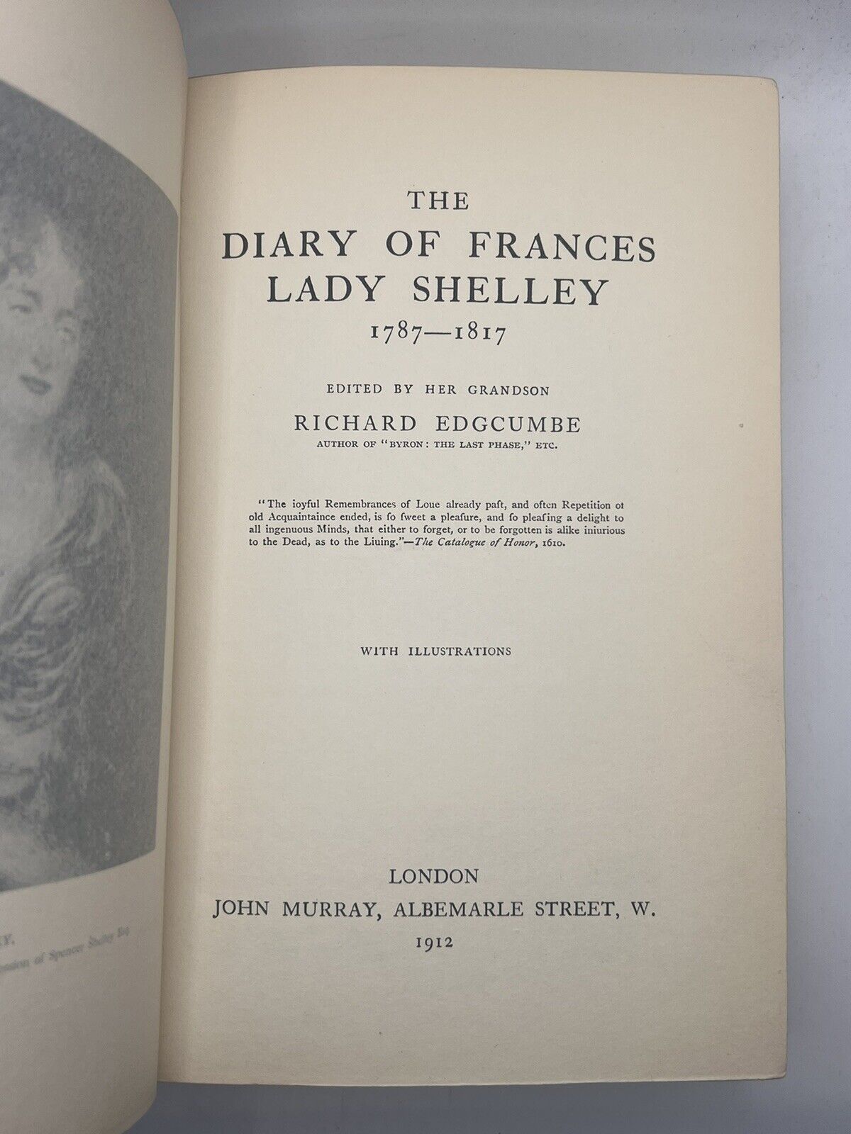 The Diary of Frances Lady Shelley 1912 Sangorski & Sutcliffe