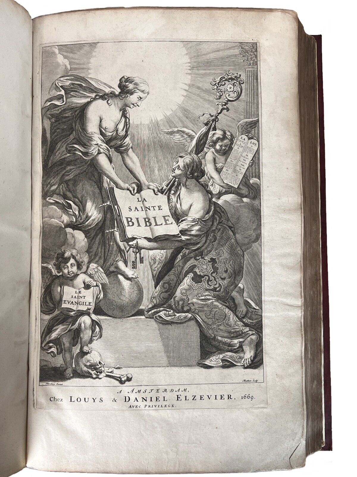 The Holy Bible 1669 Elzevir Press