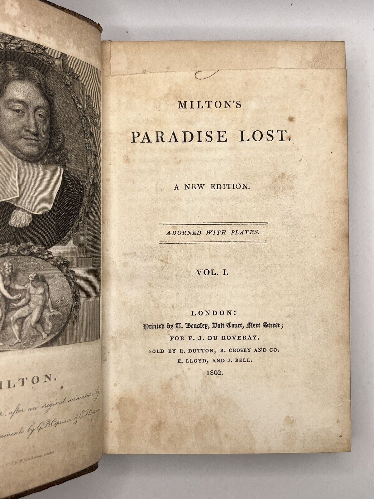 Paradise Lost by John Milton 1802 Illustrated Edition