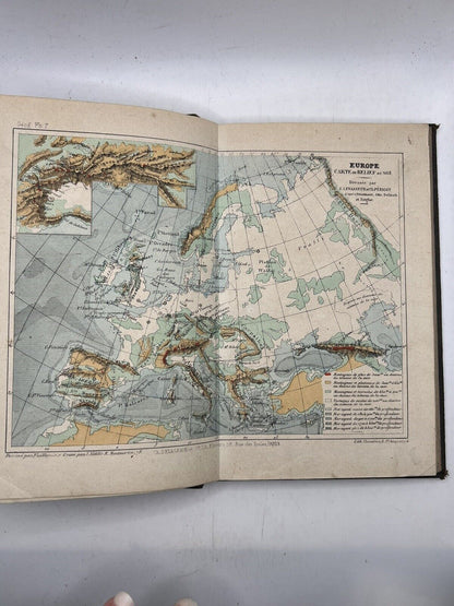 Antique Atlas of Europe Coloured Maps c.1880