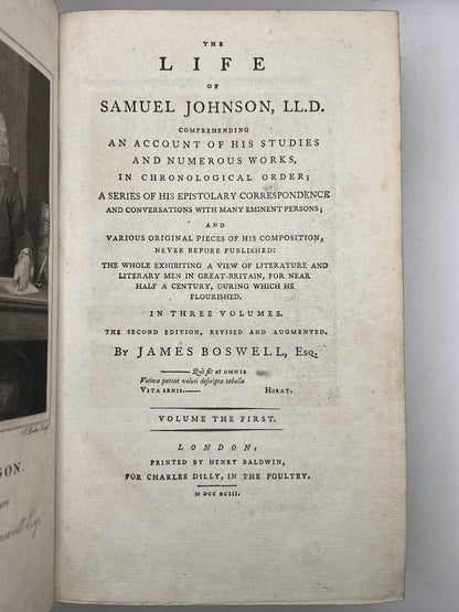 The Life of Samuel Johnson by James Boswell 1793