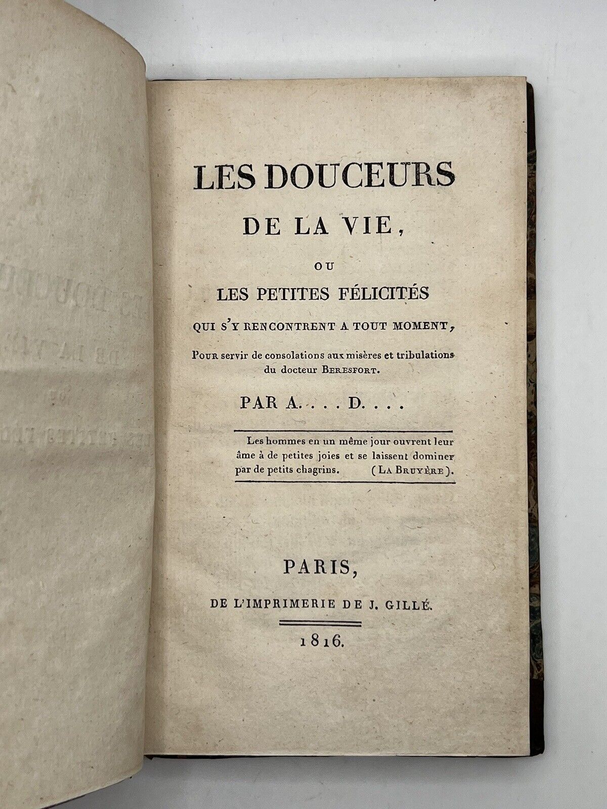 The Pleasures of Life by Abel Dufresne 1816 First Edition