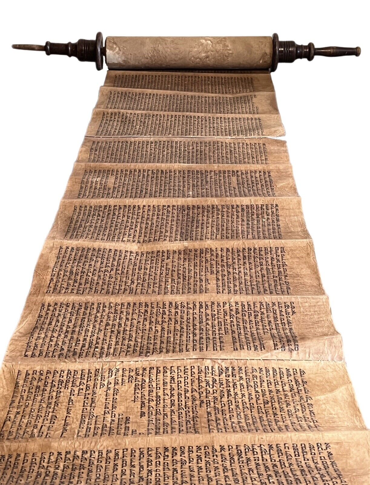 Complete 18th Century Torah Scroll: 5 Books of Moses