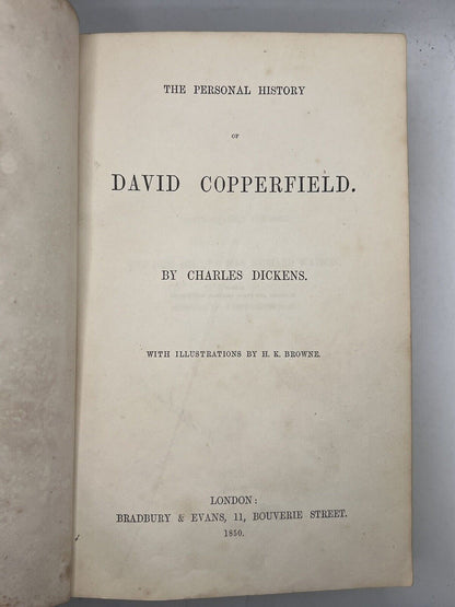 David Copperfield by Charles Dickens 1850 First Edition