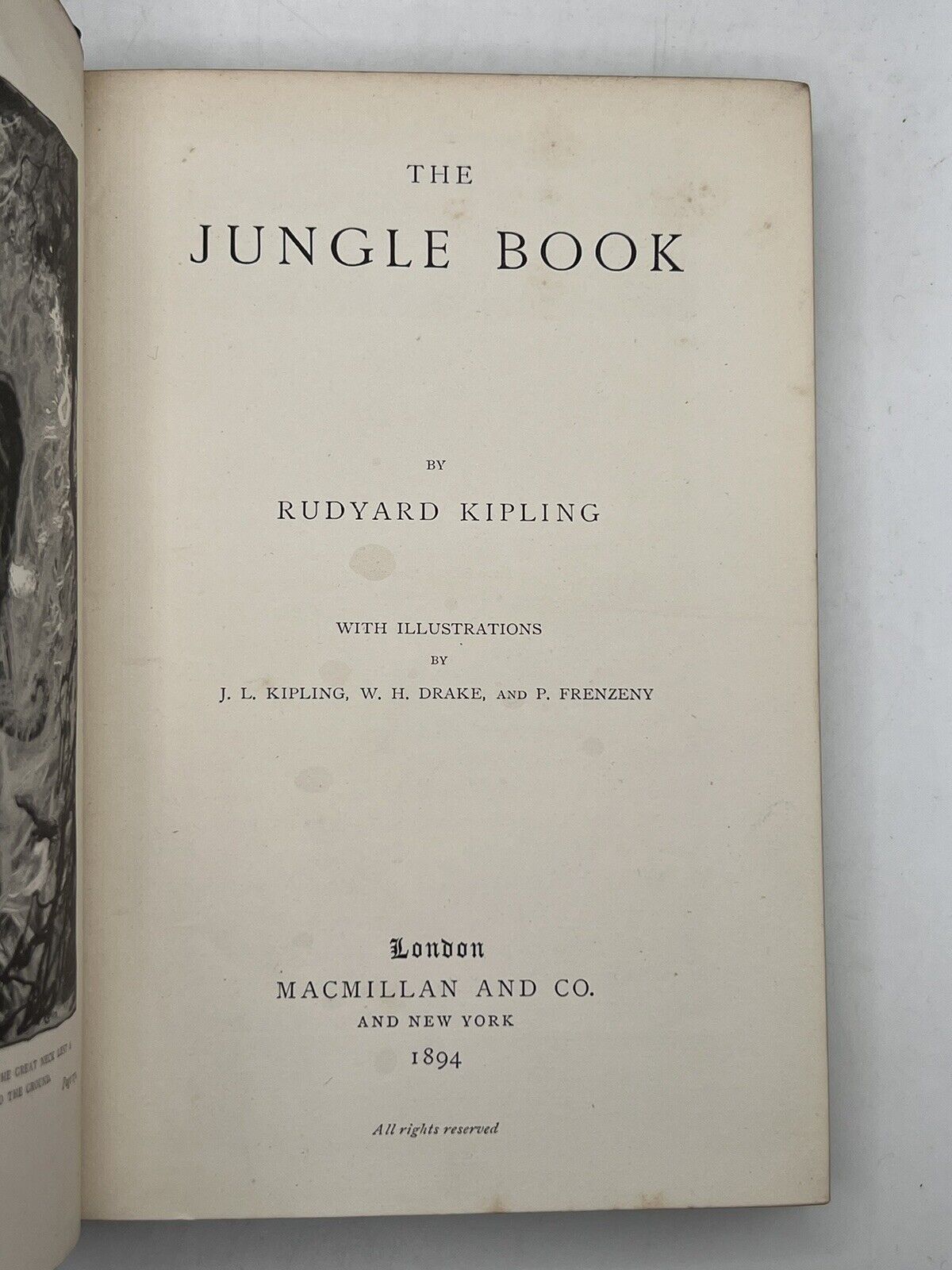 The Jungle Books by Rudyard Kipling 1894-5 - 2nd/1st Impr.