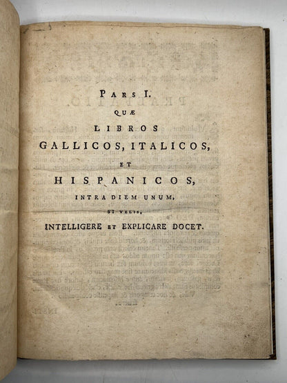 Weitenauer's Method for Learning Languages 1756 French, Italian, Spanish, Greek