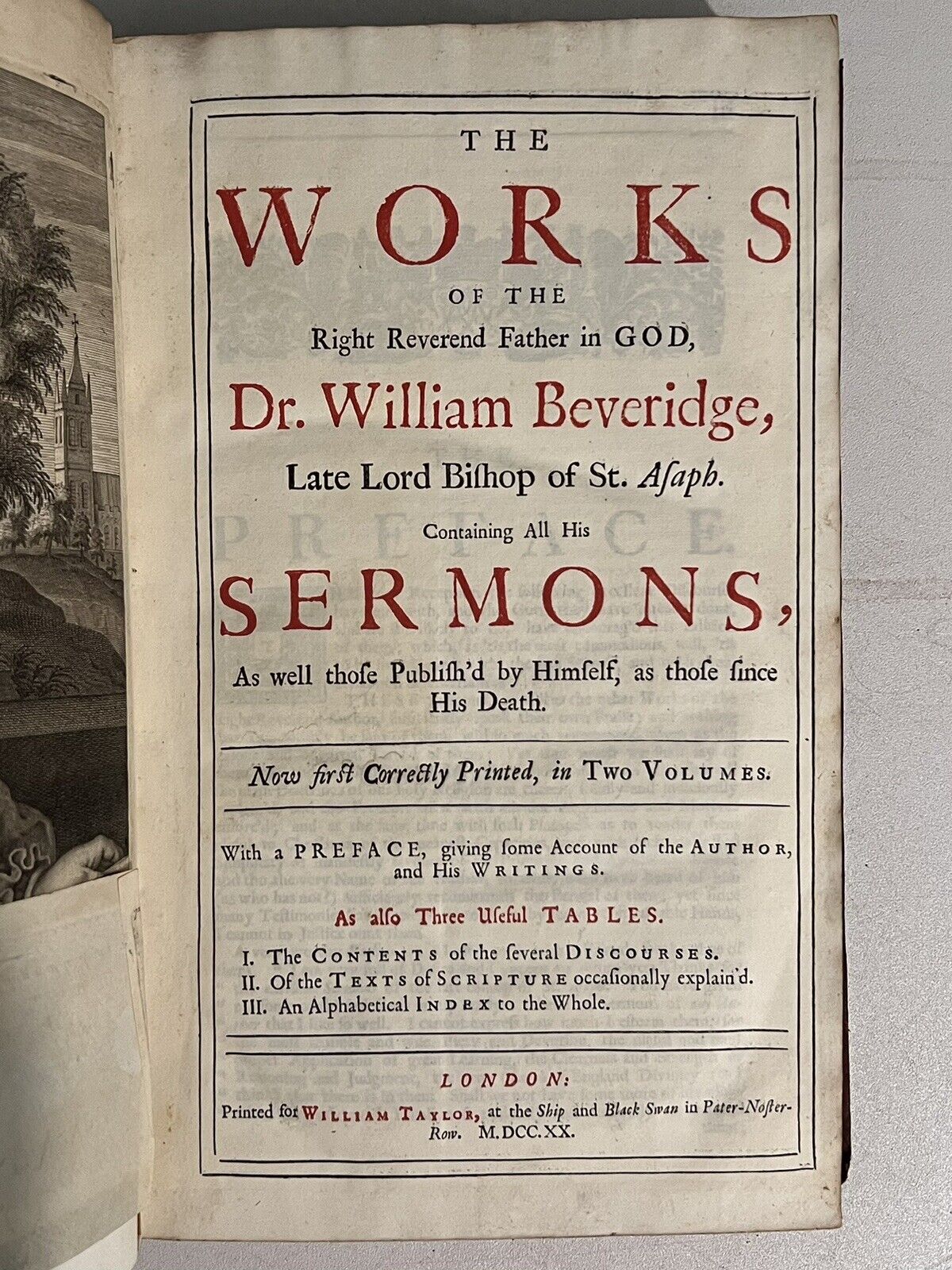 The Works of William Beveridge 1720