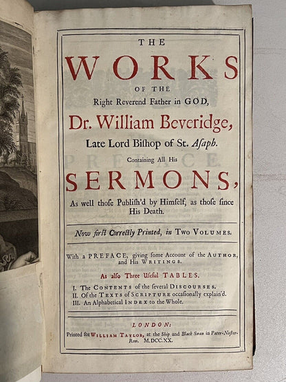 The Works of William Beveridge 1720