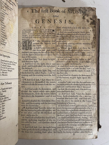 Antique King James Bible 1685