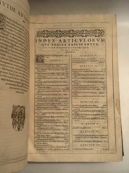 Luis de Molina's Commentary on Thomas Aquinas 1593 First Edition