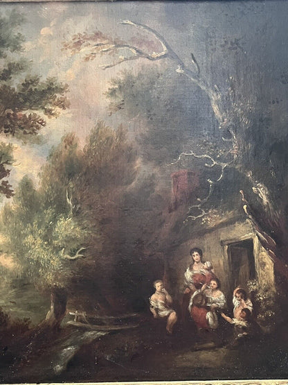 'The Cottage Door' after THOMAS GAINSBOROUGH (1727-1788) Old Master Painting