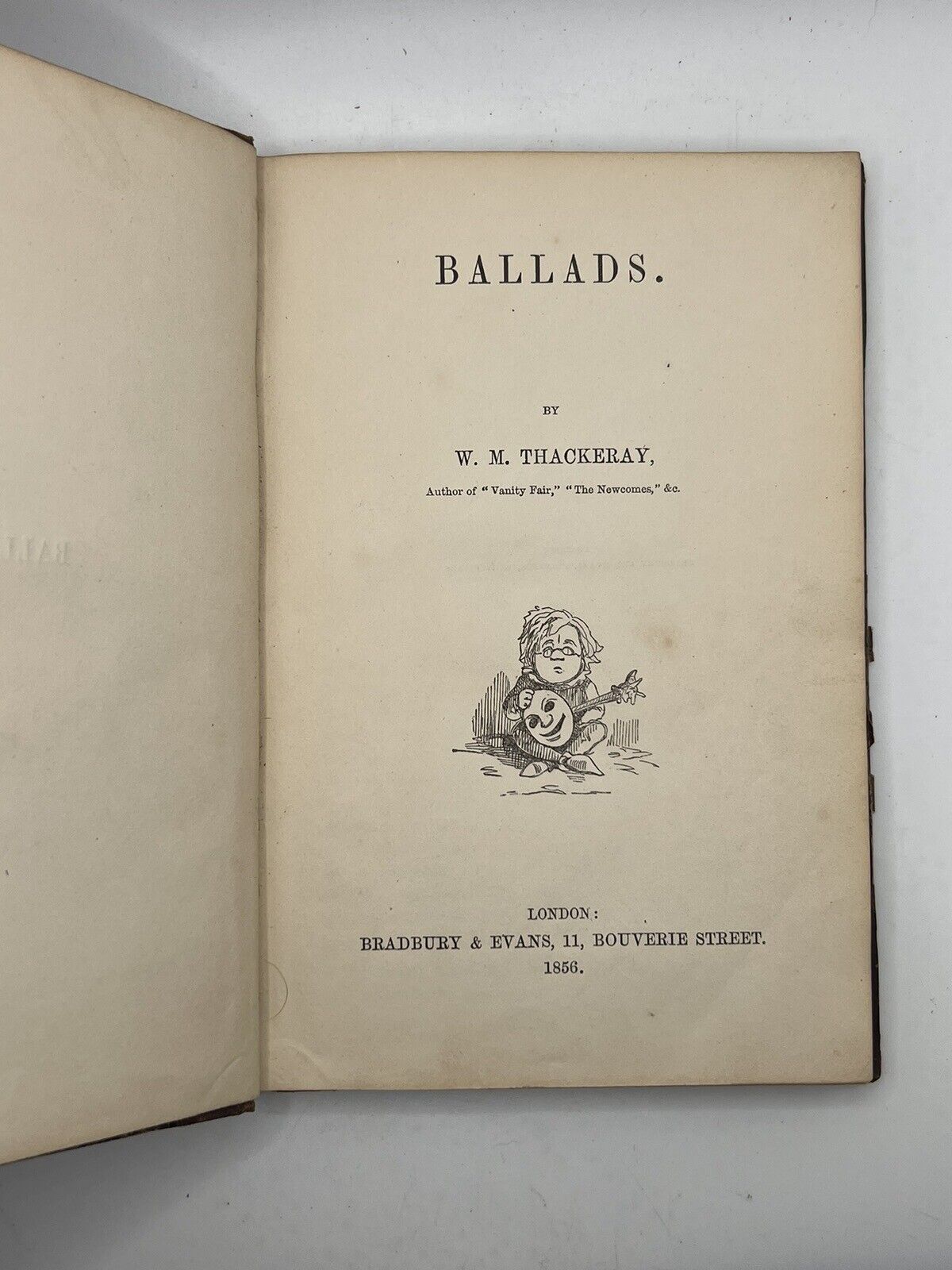 Ballads by W. M. Thackeray 1856 First Edition