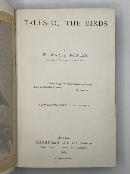 Tales of the Birds by W. Warde Fowler 1903