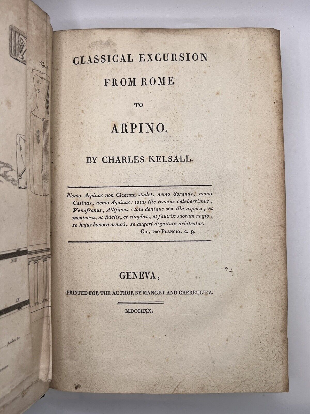 Classical Excursion from Rome to Arpino by Charles Kelsall 1820