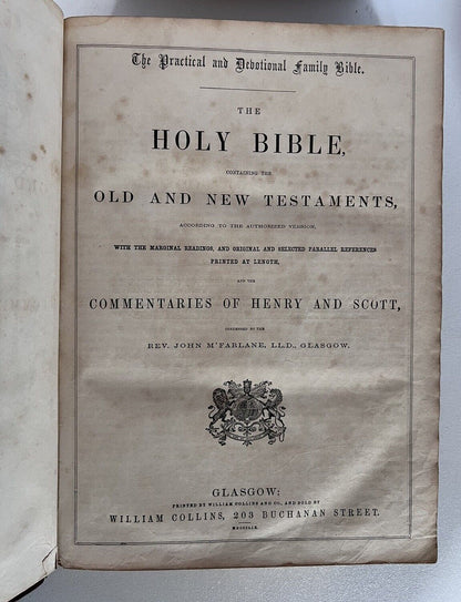 Antique King James Bible 1859-60