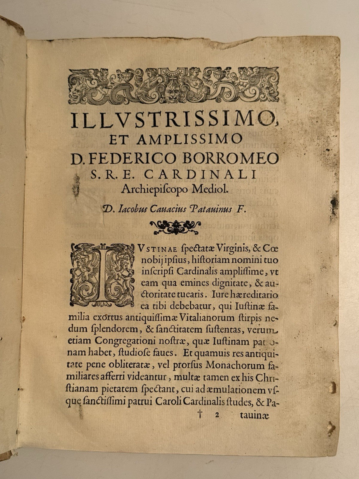 Patavino's History of the Benedictines 1606 First Edition