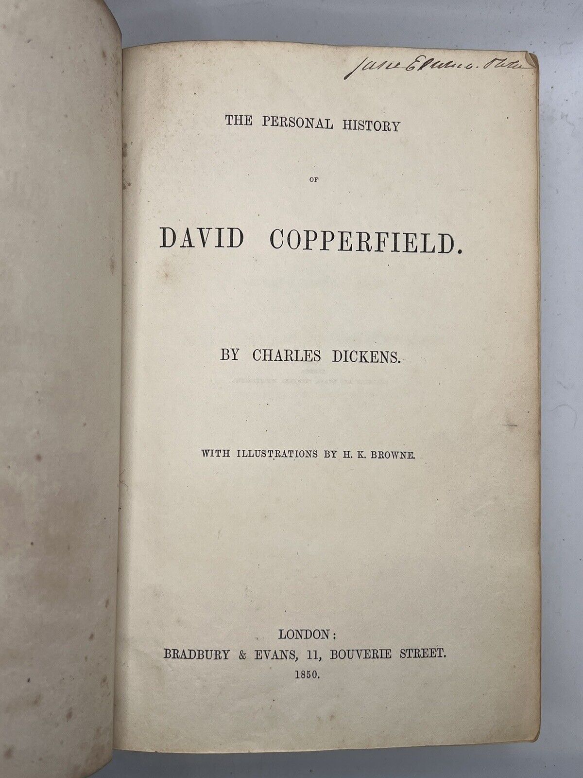 David Copperfield by Charles Dickens 1850 First Edition