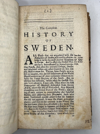 The Complete History of Sweden by Samuell Pussendorf 1702